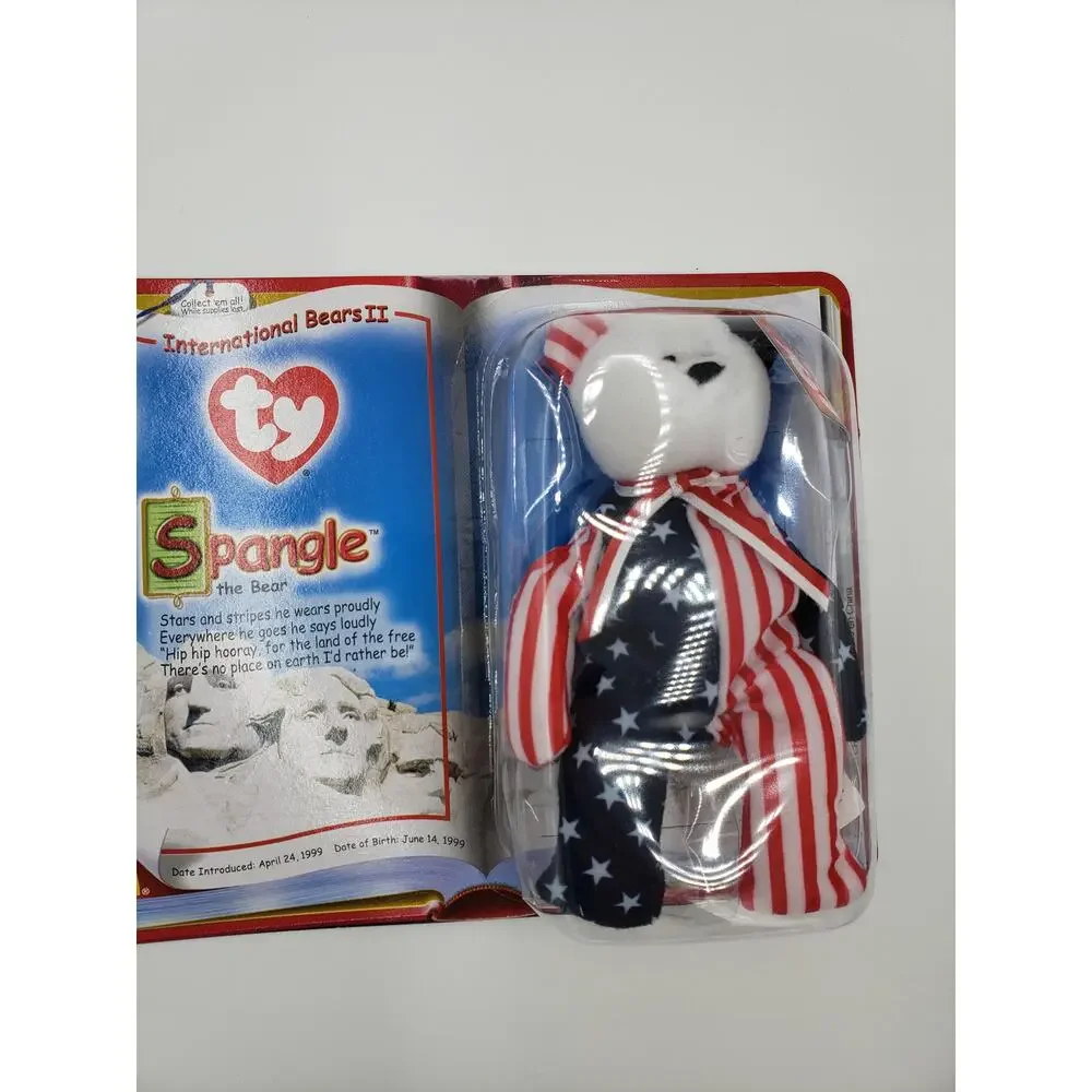 Ty McDonalds Teenie Original Beanie Spangle the Bear - New in Box